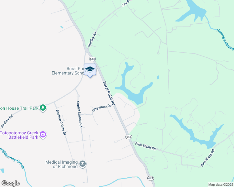 map of restaurants, bars, coffee shops, grocery stores, and more near 9376 Count Kristopher Drive in Mechanicsville