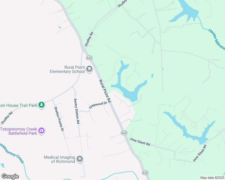 map of restaurants, bars, coffee shops, grocery stores, and more near 9376 Count Kristopher Drive in Mechanicsville