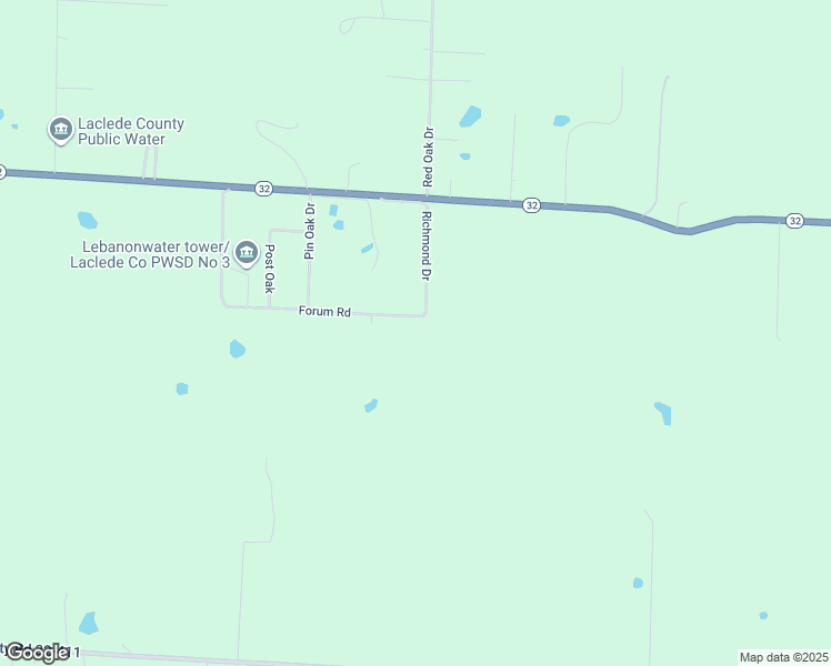 map of restaurants, bars, coffee shops, grocery stores, and more near 23978 Forum Road in Lebanon