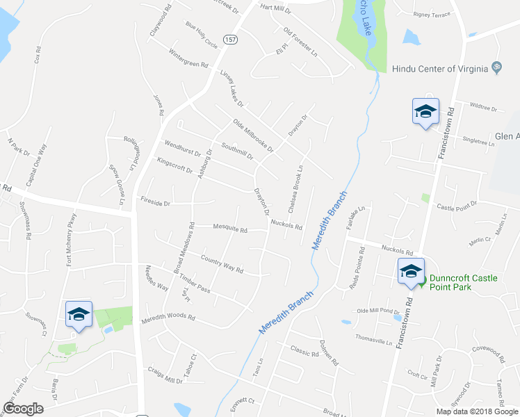 map of restaurants, bars, coffee shops, grocery stores, and more near 5105 Drayton Drive in Glen Allen