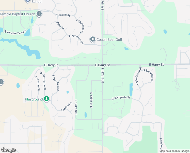 map of restaurants, bars, coffee shops, grocery stores, and more near 12602 East Osie Street in Wichita