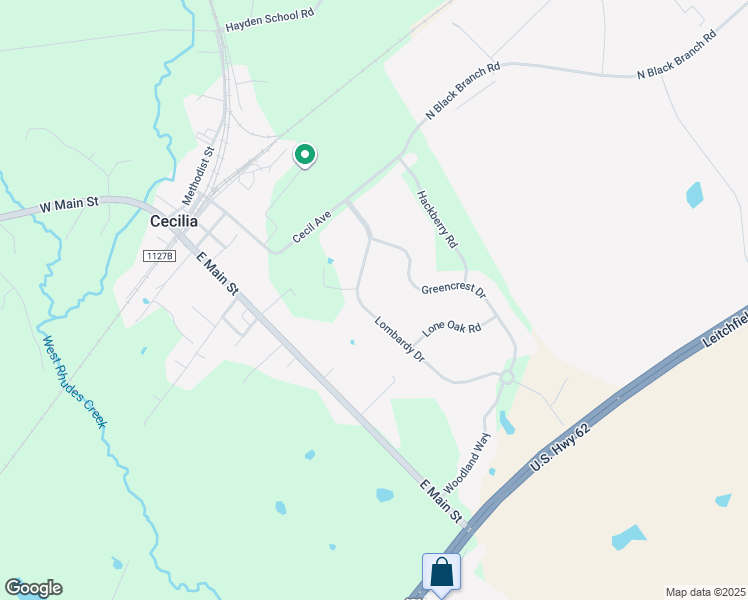 map of restaurants, bars, coffee shops, grocery stores, and more near 100-420 Lombardy Dr in Cecilia