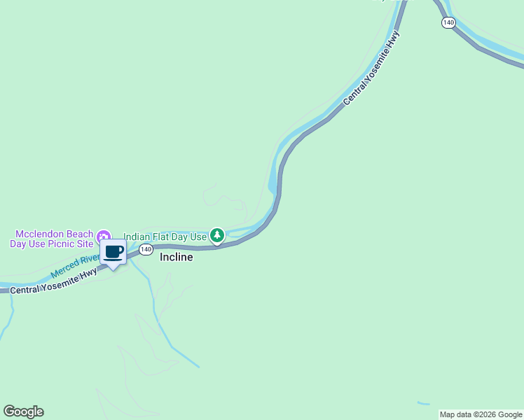 map of restaurants, bars, coffee shops, grocery stores, and more near 10049 Incline Road in El Portal