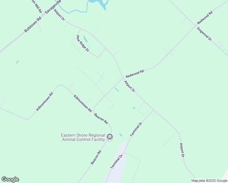 map of restaurants, bars, coffee shops, grocery stores, and more near 27435 Beacon Road in Melfa