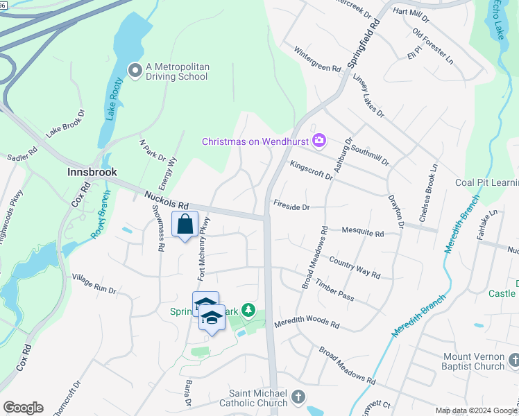 map of restaurants, bars, coffee shops, grocery stores, and more near 4655 Snow Goose Lane in Glen Allen