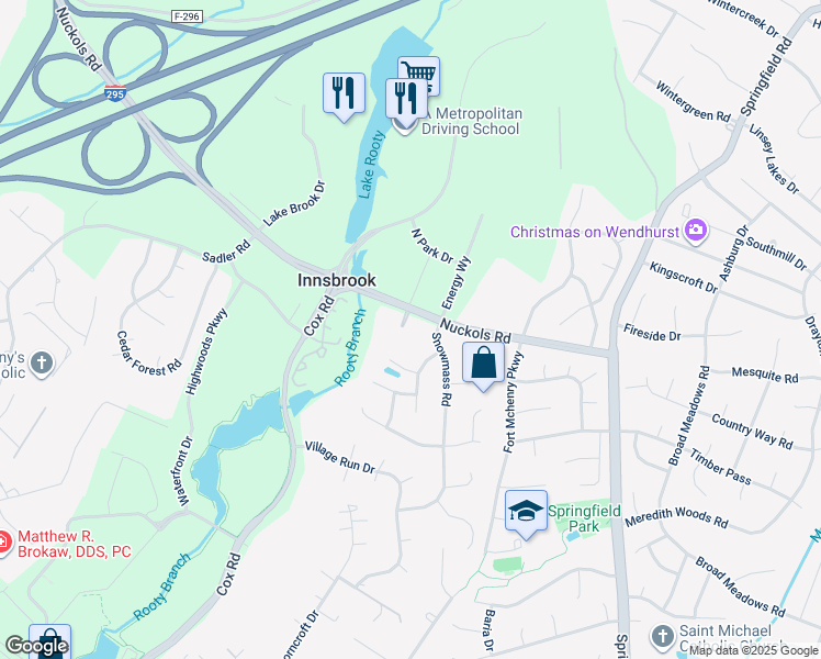 map of restaurants, bars, coffee shops, grocery stores, and more near 4108 San Marco Drive in Glen Allen