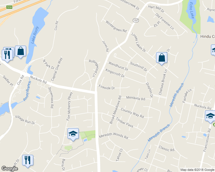 map of restaurants, bars, coffee shops, grocery stores, and more near 9728 Fireside Drive in Glen Allen