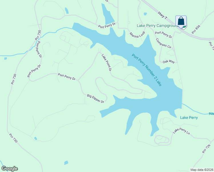 map of restaurants, bars, coffee shops, grocery stores, and more near 7033 Port Perry Drive in Perryville