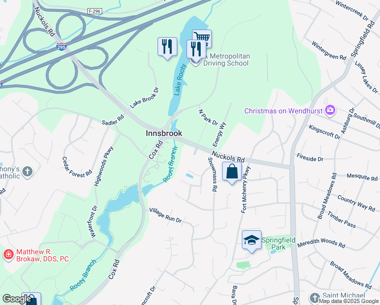 map of restaurants, bars, coffee shops, grocery stores, and more near 4174 San Marco Drive in Glen Allen