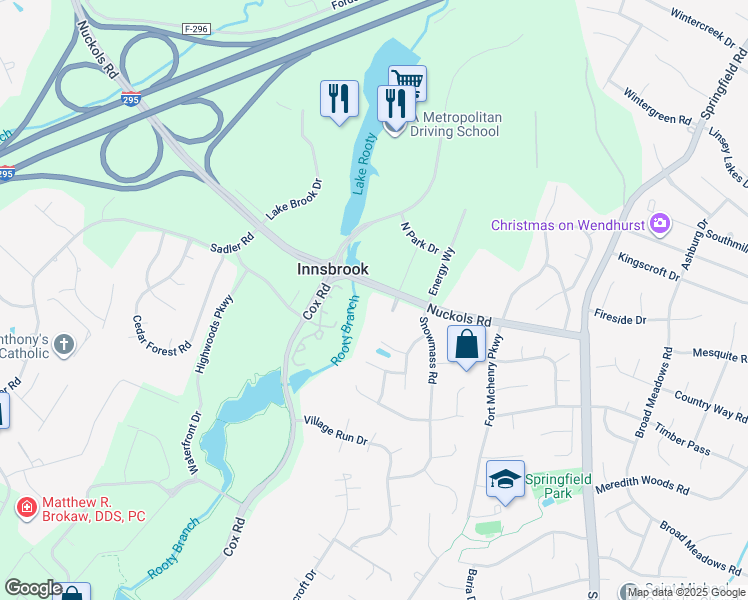 map of restaurants, bars, coffee shops, grocery stores, and more near 4174 San Marco Drive in Glen Allen