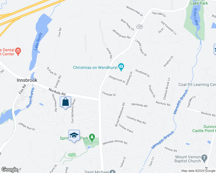 map of restaurants, bars, coffee shops, grocery stores, and more near 5113 Mantle Court in Glen Allen