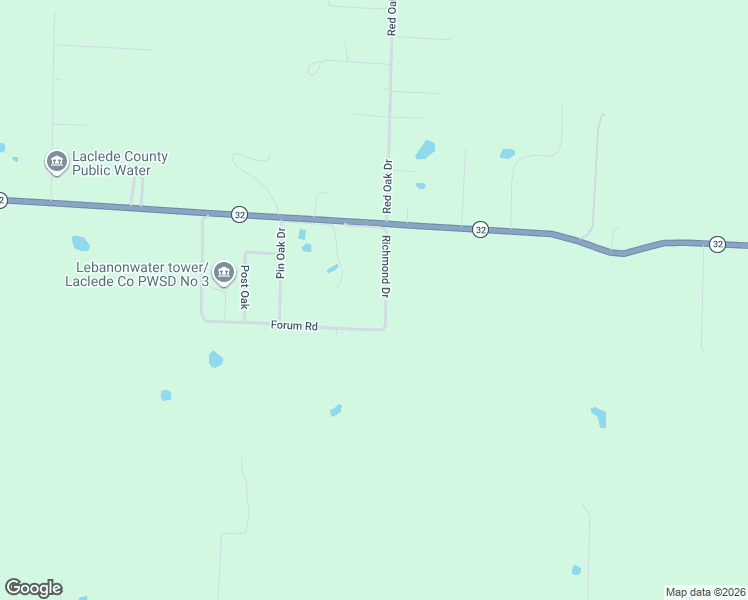 map of restaurants, bars, coffee shops, grocery stores, and more near 23950 Richmond Drive in Lebanon