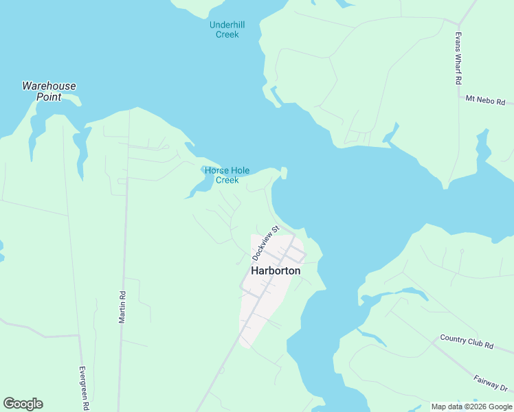 map of restaurants, bars, coffee shops, grocery stores, and more near 14244-14266 Shore Drive in Harborton