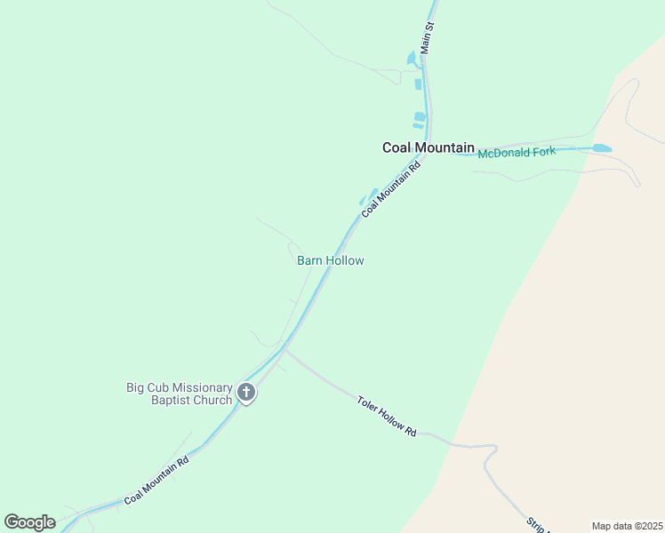 map of restaurants, bars, coffee shops, grocery stores, and more near Coal Mountain Road in Coal Mountain