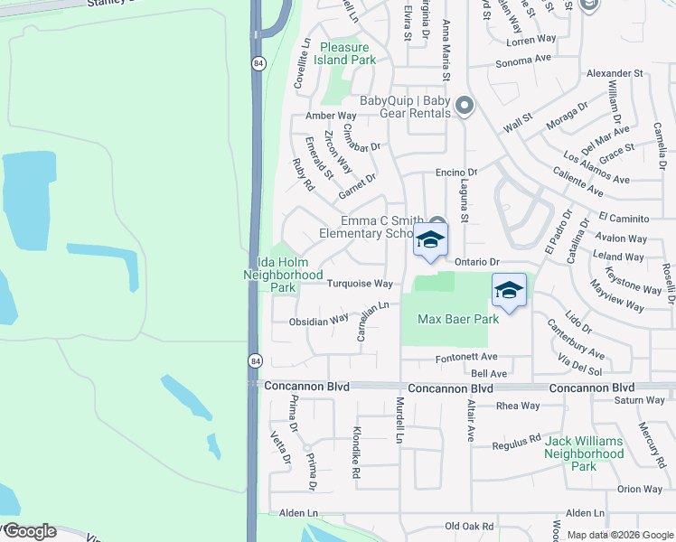map of restaurants, bars, coffee shops, grocery stores, and more near 57 Agate Court in Livermore