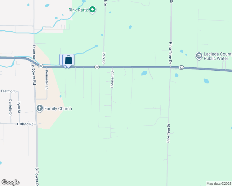 map of restaurants, bars, coffee shops, grocery stores, and more near 22708 Pleasant Dr in Lebanon