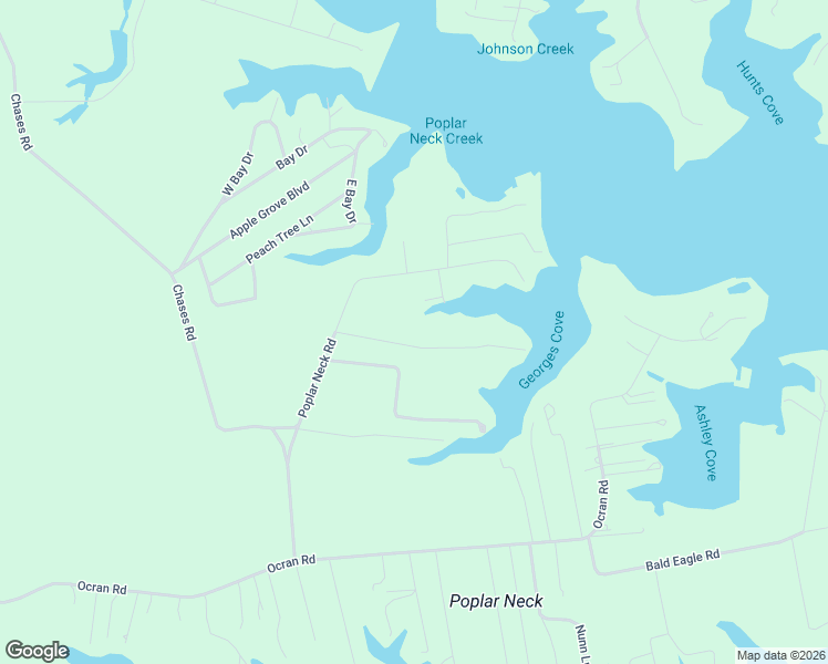 map of restaurants, bars, coffee shops, grocery stores, and more near 199 Georges Cove Lane in White Stone
