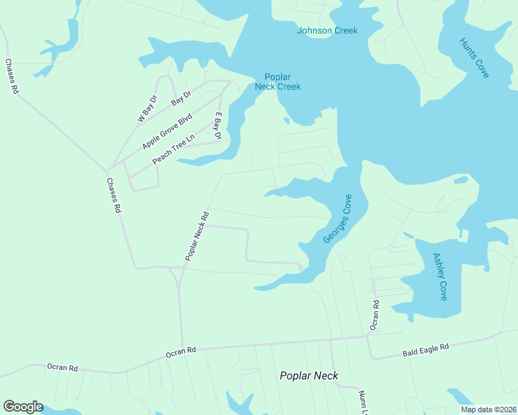 map of restaurants, bars, coffee shops, grocery stores, and more near 199 Georges Cove Lane in White Stone
