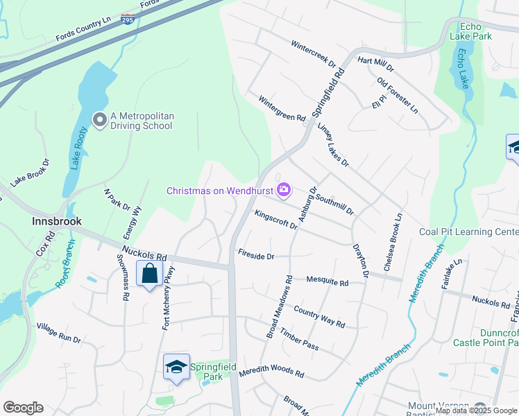 map of restaurants, bars, coffee shops, grocery stores, and more near 9736 Kingscroft Drive in Glen Allen