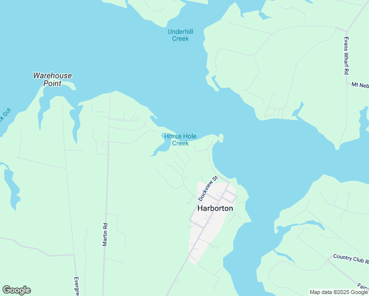 map of restaurants, bars, coffee shops, grocery stores, and more near 14266 Shore Drive in Harborton