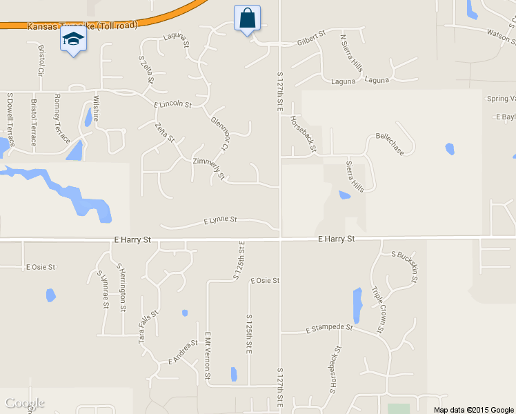 map of restaurants, bars, coffee shops, grocery stores, and more near 12630 E Lynne St in Wichita