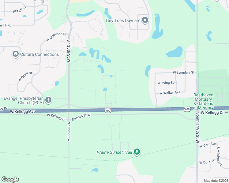 map of restaurants, bars, coffee shops, grocery stores, and more near in Wichita