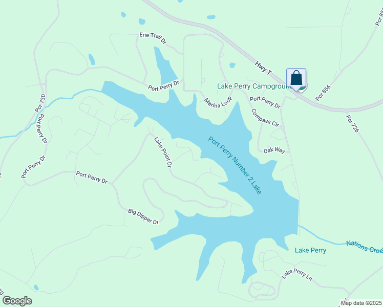 map of restaurants, bars, coffee shops, grocery stores, and more near 6067 Anchor Point in Perryville