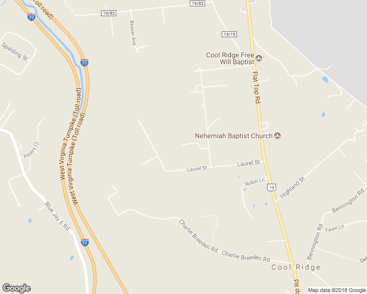 map of restaurants, bars, coffee shops, grocery stores, and more near 164 Blackhawk Lane in Shady Spring