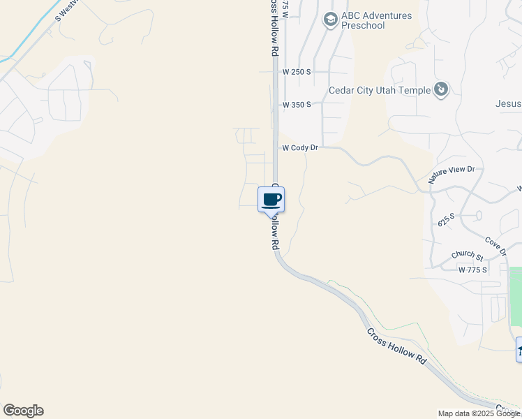 map of restaurants, bars, coffee shops, grocery stores, and more near 647 Cross Hollow Road in Cedar City