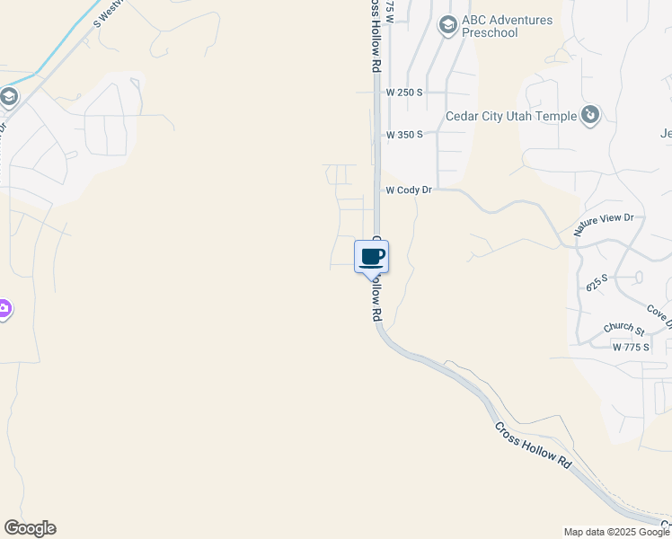 map of restaurants, bars, coffee shops, grocery stores, and more near 2995 West LaGrand Street in Cedar City