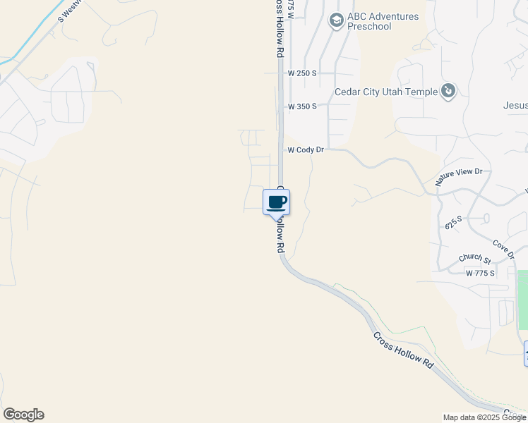 map of restaurants, bars, coffee shops, grocery stores, and more near 2945 West LaGrand Street in Cedar City