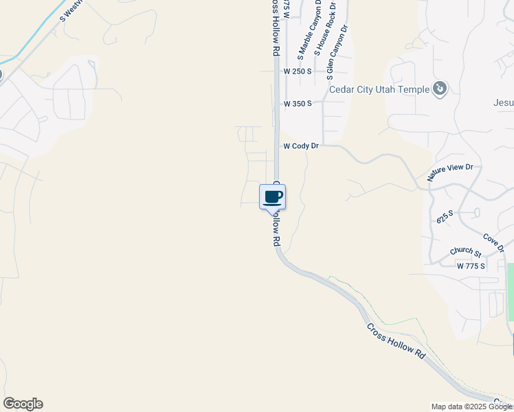 map of restaurants, bars, coffee shops, grocery stores, and more near 2957 West LaGrand Street in Cedar City