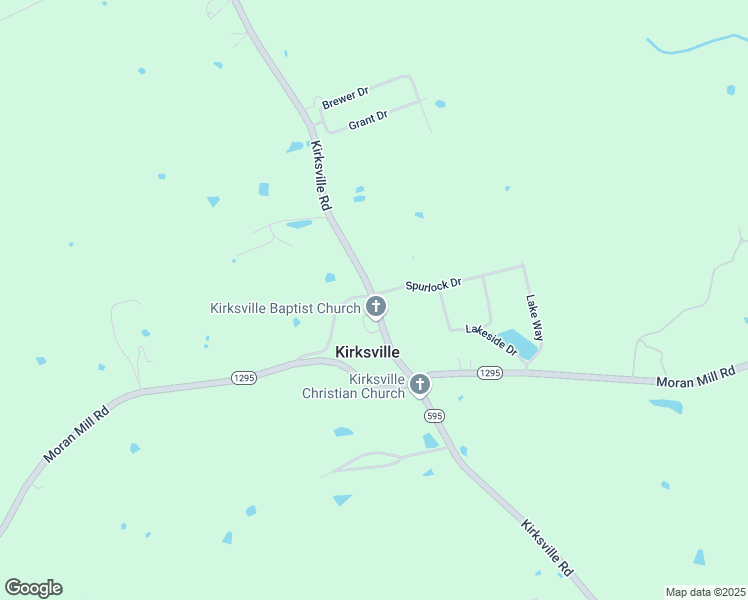 map of restaurants, bars, coffee shops, grocery stores, and more near 595 Kirksville Road in Richmond