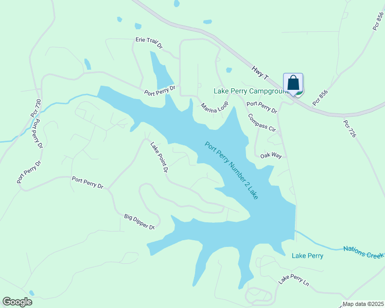 map of restaurants, bars, coffee shops, grocery stores, and more near 6067 Anchor Point in Perryville