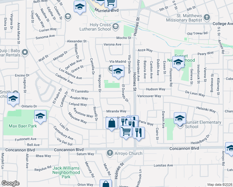 map of restaurants, bars, coffee shops, grocery stores, and more near 996 Redondo Way in Livermore