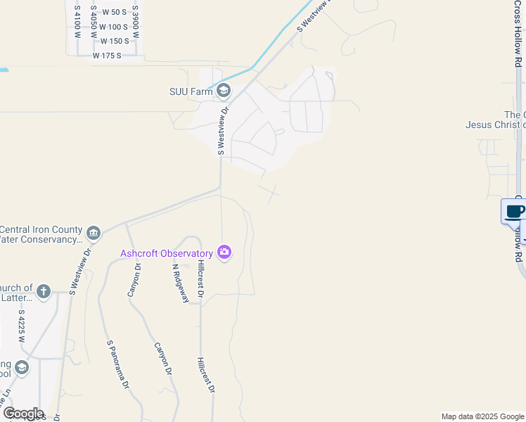 map of restaurants, bars, coffee shops, grocery stores, and more near 582 South Renze Adams Street in Cedar City