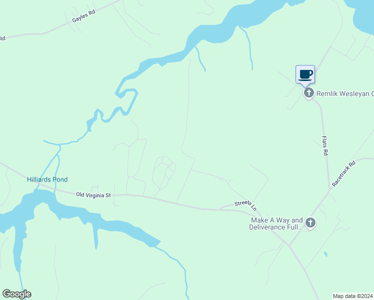map of restaurants, bars, coffee shops, grocery stores, and more near 2179 Old Virginia Street in Urbanna