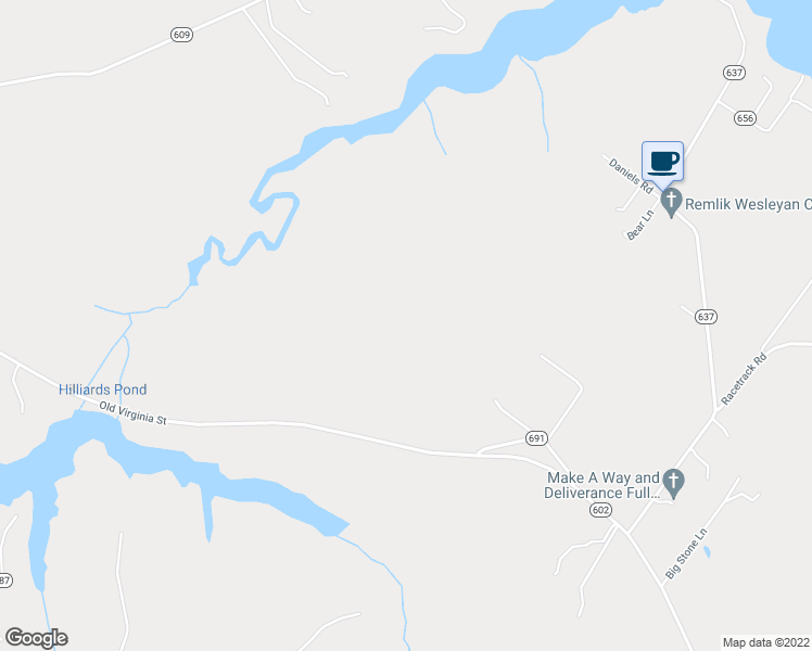 map of restaurants, bars, coffee shops, grocery stores, and more near 2179 Old Virginia Street in Urbanna