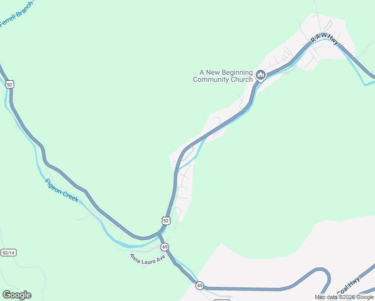 map of restaurants, bars, coffee shops, grocery stores, and more near County Route 252/57 in Delbarton
