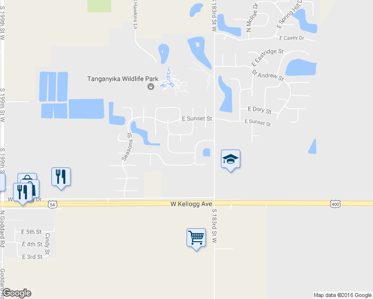 map of restaurants, bars, coffee shops, grocery stores, and more near 1718 Springfield Street in Goddard