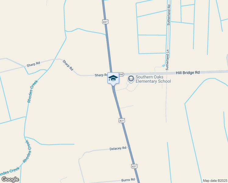 map of restaurants, bars, coffee shops, grocery stores, and more near 7525 U.S. 431 in Utica