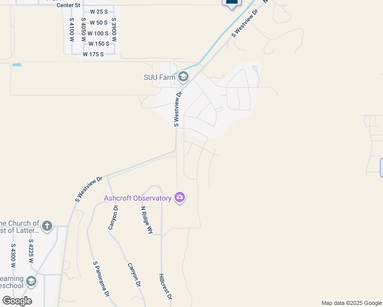 map of restaurants, bars, coffee shops, grocery stores, and more near 537 South Bryant Street in Cedar City