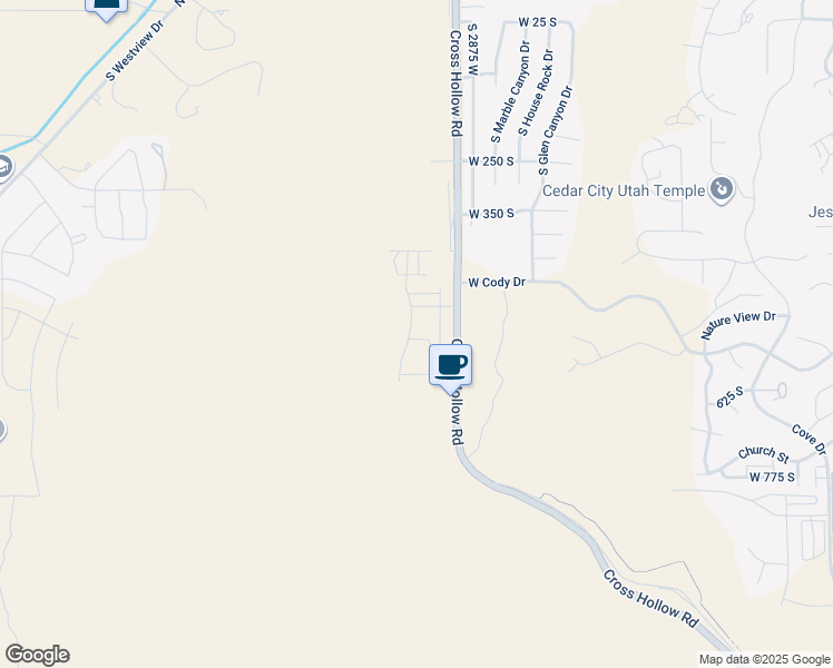 map of restaurants, bars, coffee shops, grocery stores, and more near 436 Cross Hollow Road in Cedar City