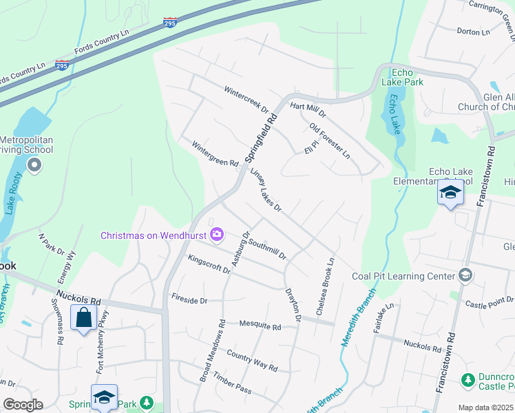 map of restaurants, bars, coffee shops, grocery stores, and more near 5408 Olde Milbrooke Drive in Glen Allen