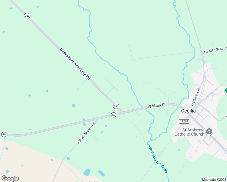 map of restaurants, bars, coffee shops, grocery stores, and more near 2-98 South Sunset Avenue in Cecilia