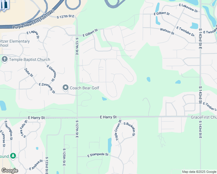 map of restaurants, bars, coffee shops, grocery stores, and more near 1410 Sierra Hills in Wichita