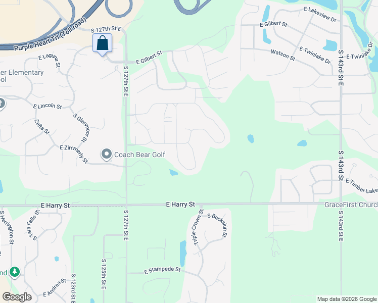 map of restaurants, bars, coffee shops, grocery stores, and more near 1422 South Alden Street in Wichita