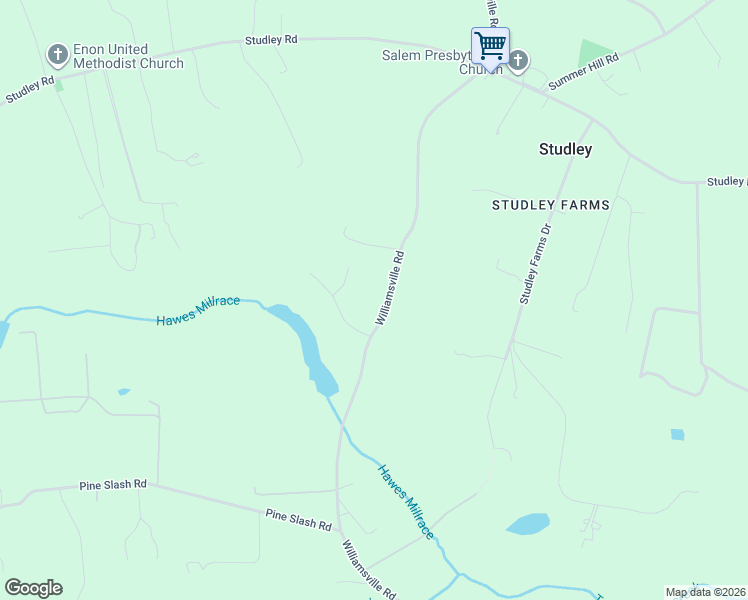 map of restaurants, bars, coffee shops, grocery stores, and more near 9525 Williamsville Road in Mechanicsville