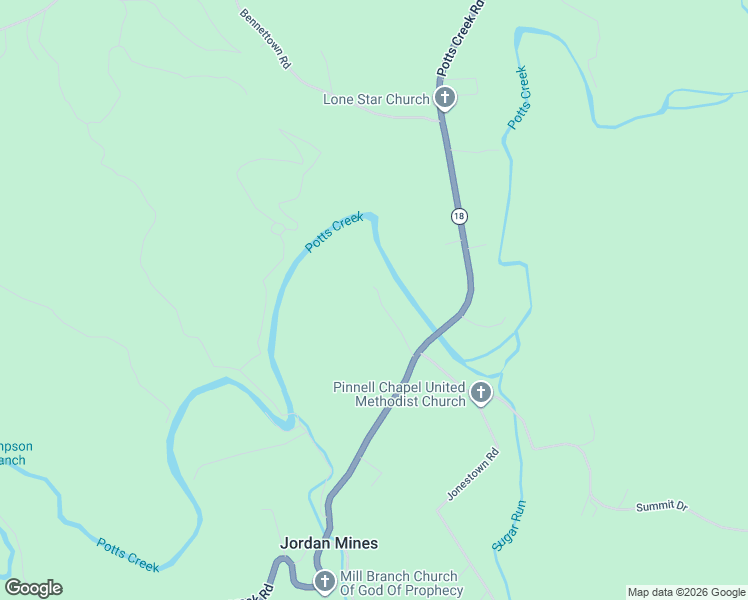 map of restaurants, bars, coffee shops, grocery stores, and more near 6402 Potts Creek Road in Covington