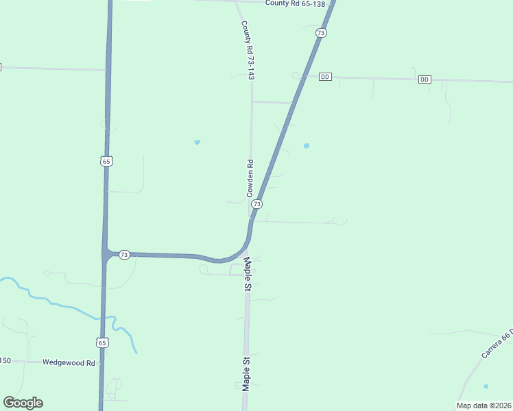 map of restaurants, bars, coffee shops, grocery stores, and more near Co Road 73-143 in Buffalo